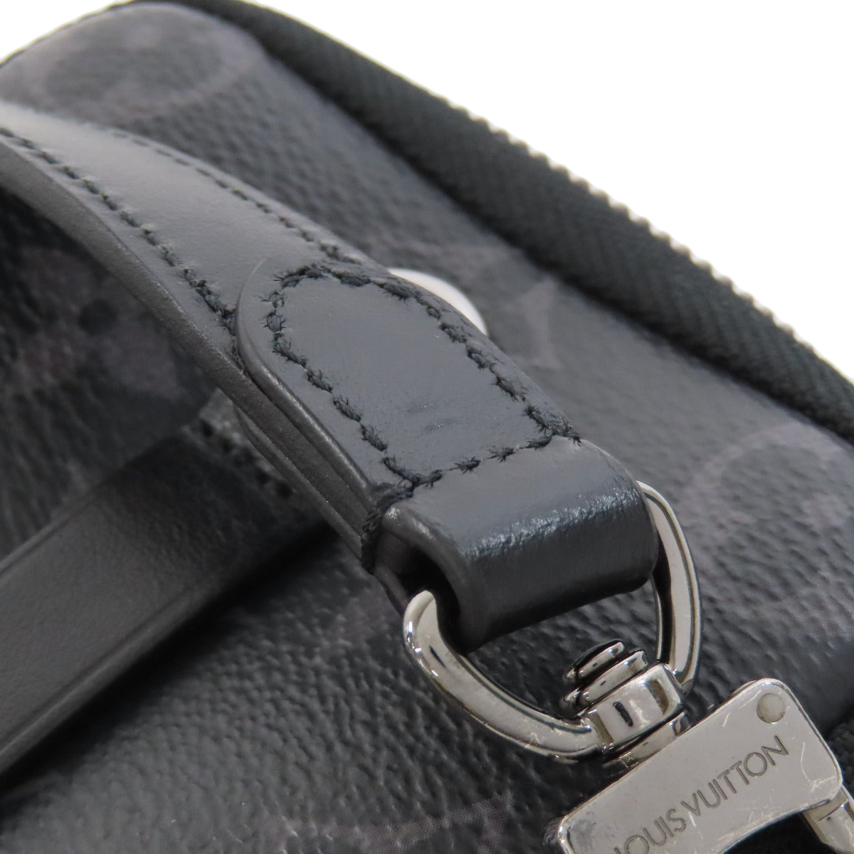 LOUIS VUITTON M69534 Double phone pouch Shoulder strap Monogram Eclipse mens [Used]