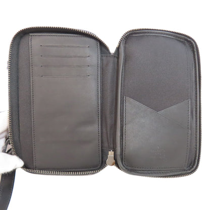 LOUIS VUITTON M69534 Double phone pouch Shoulder strap Monogram Eclipse mens [Used]