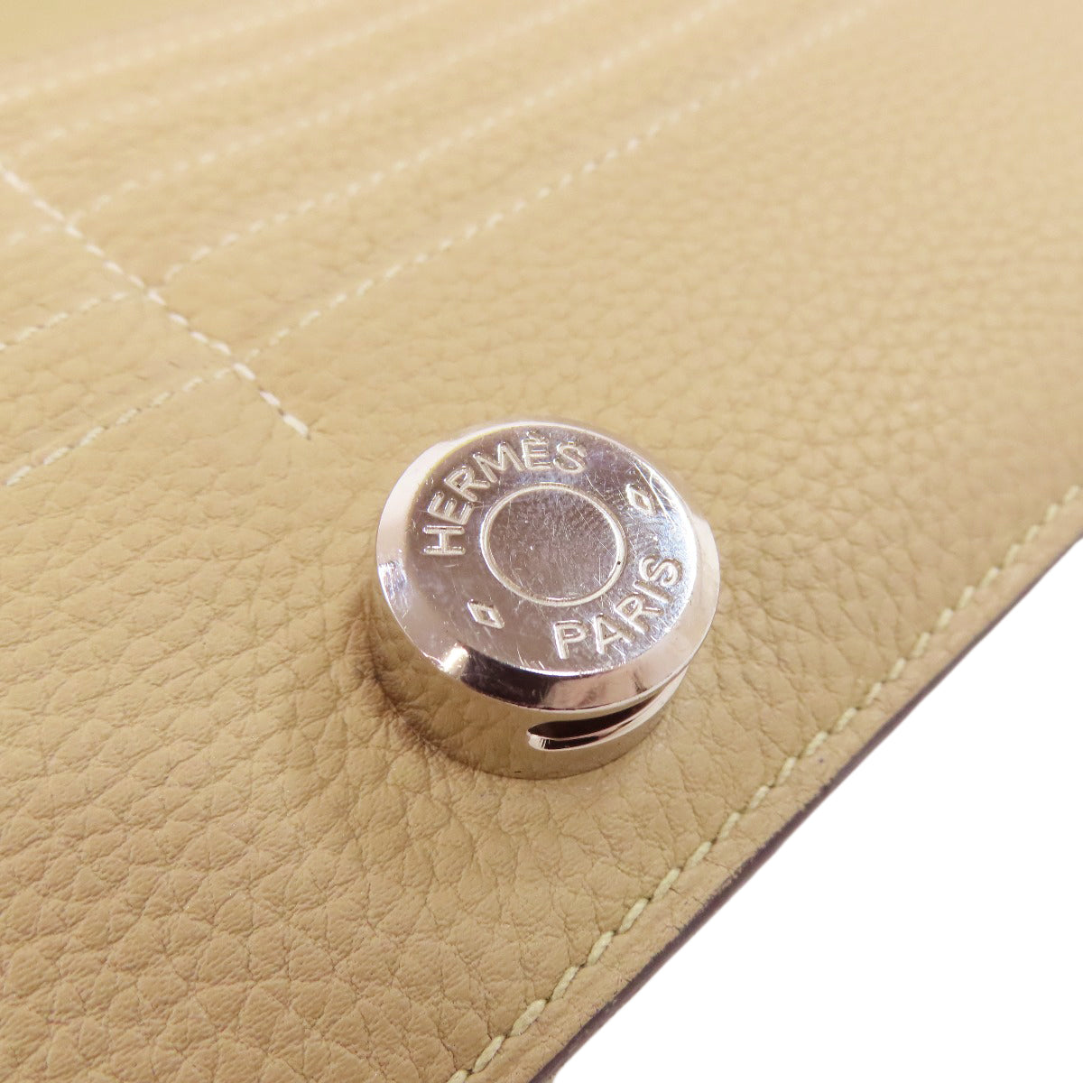 HERMES Dogon Long SilverHardware Long wallet (with coin pocket) Togo Ladies [Used]