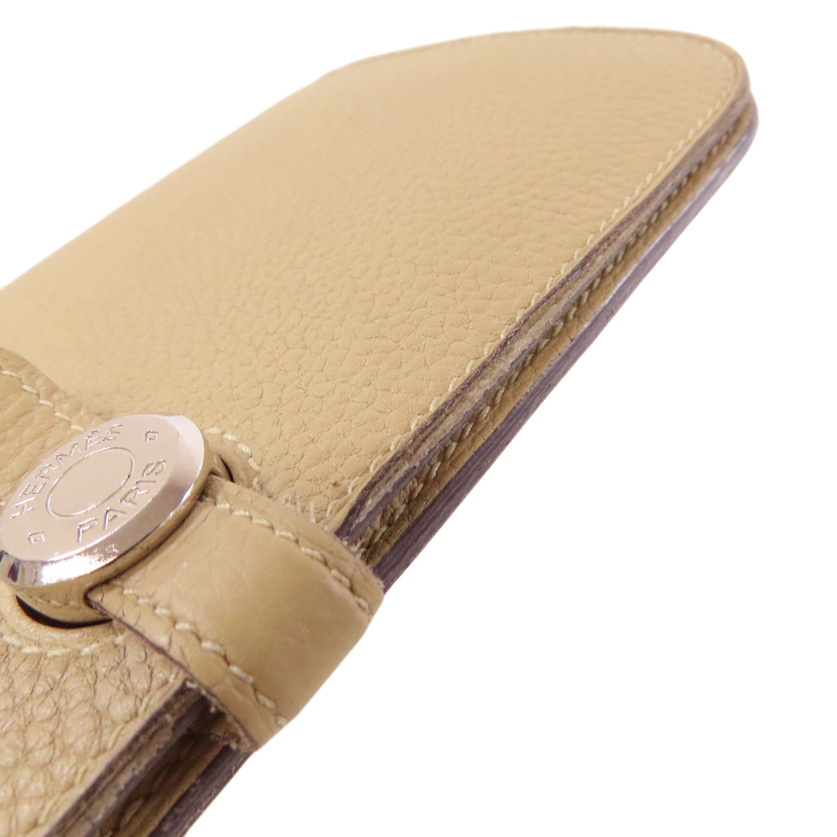 HERMES Dogon Long SilverHardware Long wallet (with coin pocket) Togo Ladies [Used]