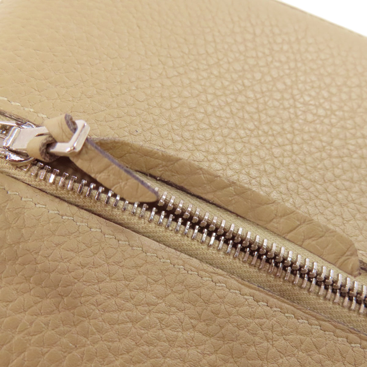 HERMES Dogon Long SilverHardware Long wallet (with coin pocket) Togo Ladies [Used]