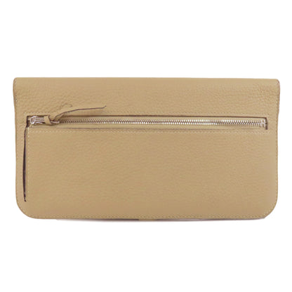 HERMES Dogon Long SilverHardware Long wallet (with coin pocket) Togo Ladies [Used]