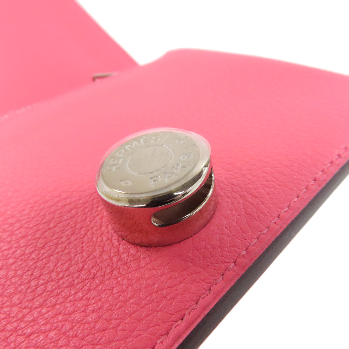 HERMES Dogon Compact SilverHardware coin purse Evercolor Ladies [Used]