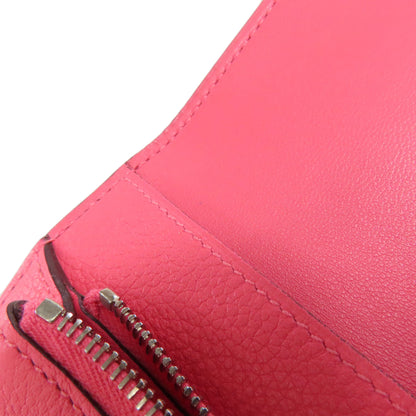 HERMES Dogon Compact SilverHardware coin purse Evercolor Ladies [Used]