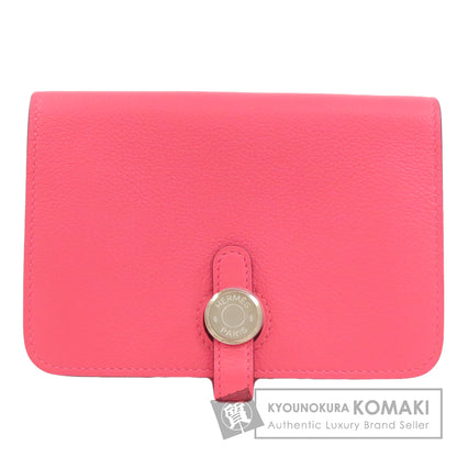 HERMES Dogon Compact SilverHardware coin purse Evercolor Ladies [Used]