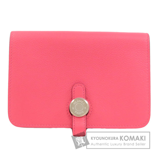 HERMES Dogon Compact SilverHardware coin purse Evercolor Ladies [Used]
