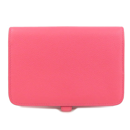 HERMES Dogon Compact SilverHardware coin purse Evercolor Ladies [Used]