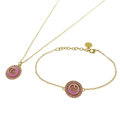 CHRISTIAN DIOR   Necklace 2-piece set with bracelet Gold Plated Ladies