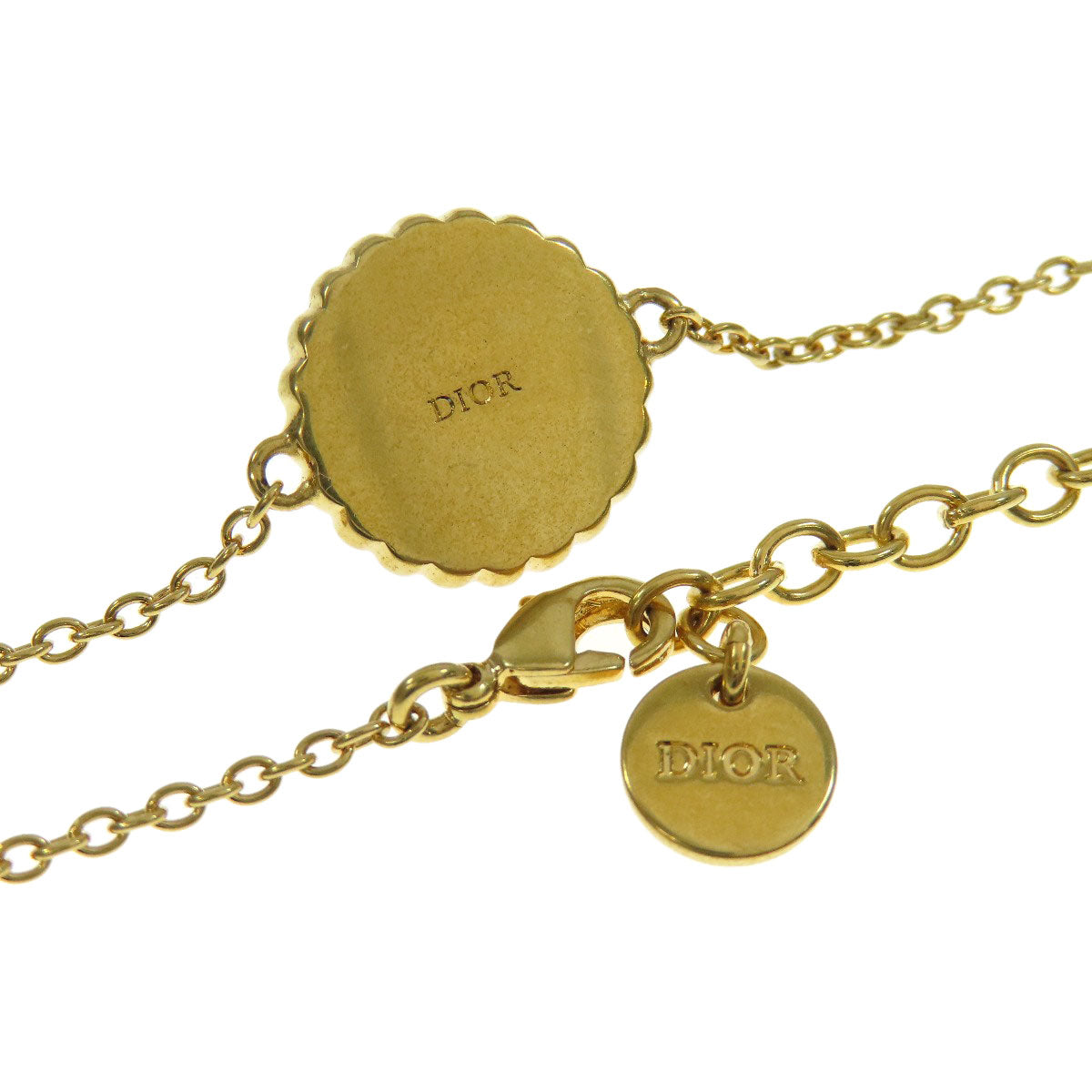 CHRISTIAN DIOR   Necklace 2-piece set with bracelet Gold Plated Ladies