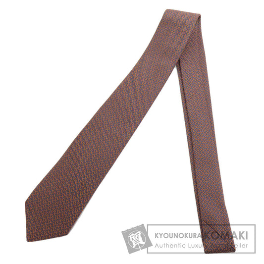 HERMES Overall handle tie Silk mens [Used]