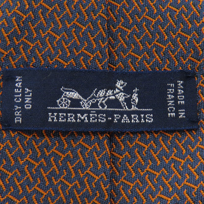 HERMES Overall handle tie Silk mens [Used]
