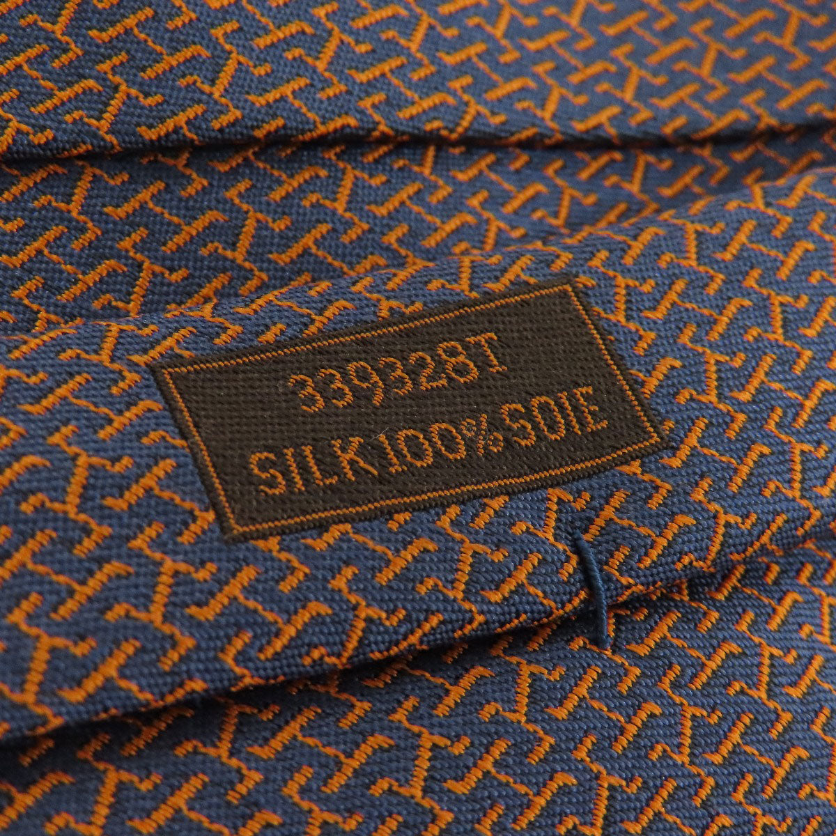 HERMES Overall handle tie Silk mens [Used]