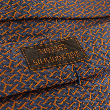 HERMES Overall handle tie Silk mens [Used]