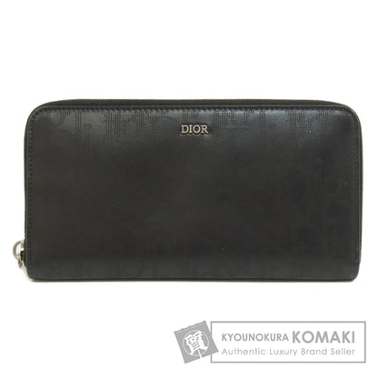 CHRISTIAN DIOR Oblique Galaxy Long wallet (with coin pocket) Calf Ladies [Used]