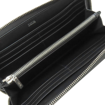 CHRISTIAN DIOR Oblique Galaxy Long wallet (with coin pocket) Calf Ladies [Used]