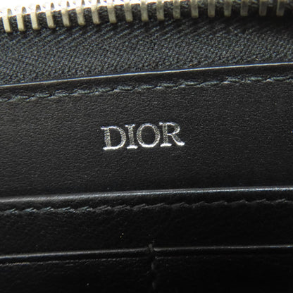 CHRISTIAN DIOR Oblique Galaxy Long wallet (with coin pocket) Calf Ladies [Used]