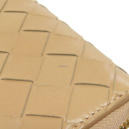 BOTTEGA VENETA Intrecciato Long wallet (with coin pocket) Leather Ladies [Used]
