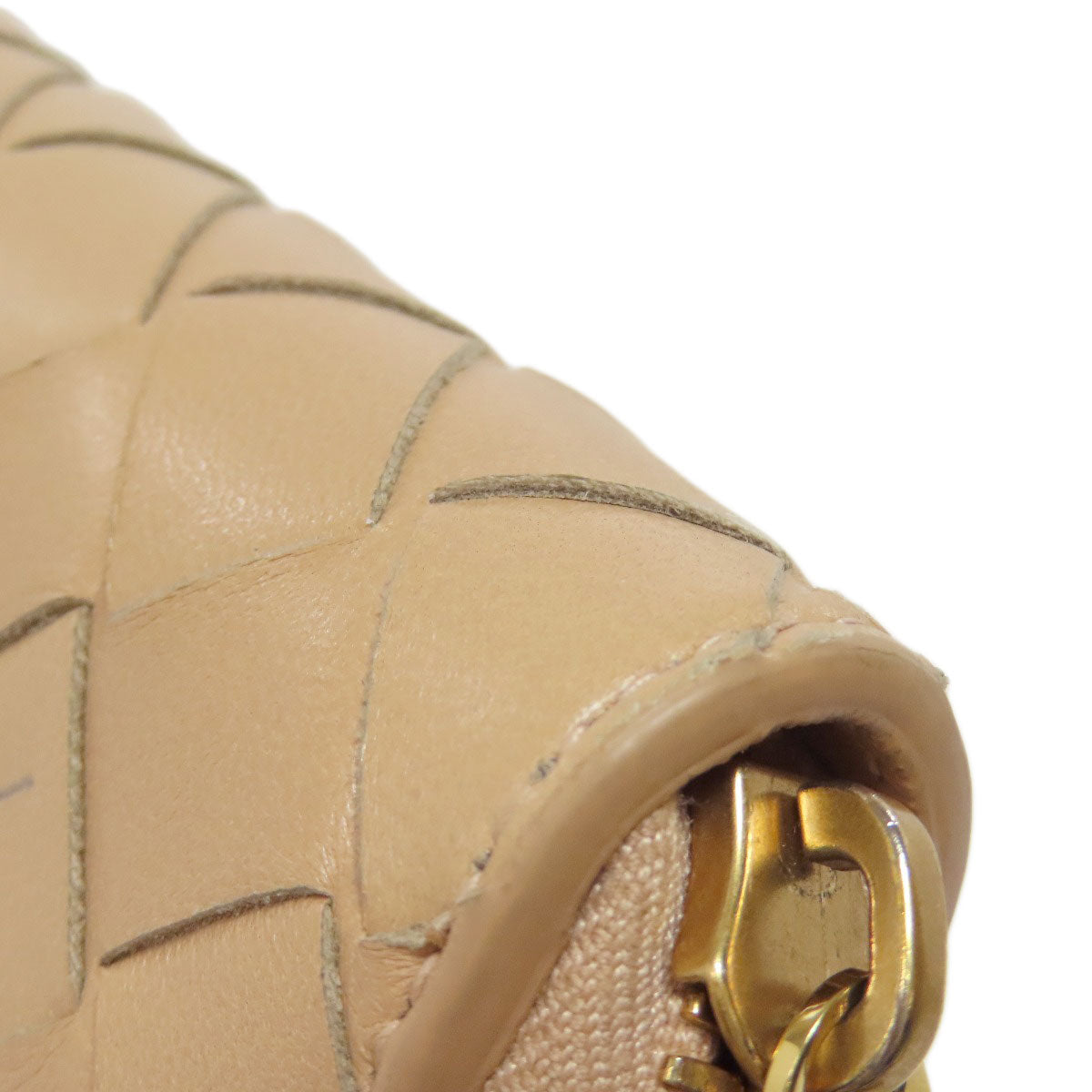 BOTTEGA VENETA Intrecciato Long wallet (with coin pocket) Leather Ladies [Used]