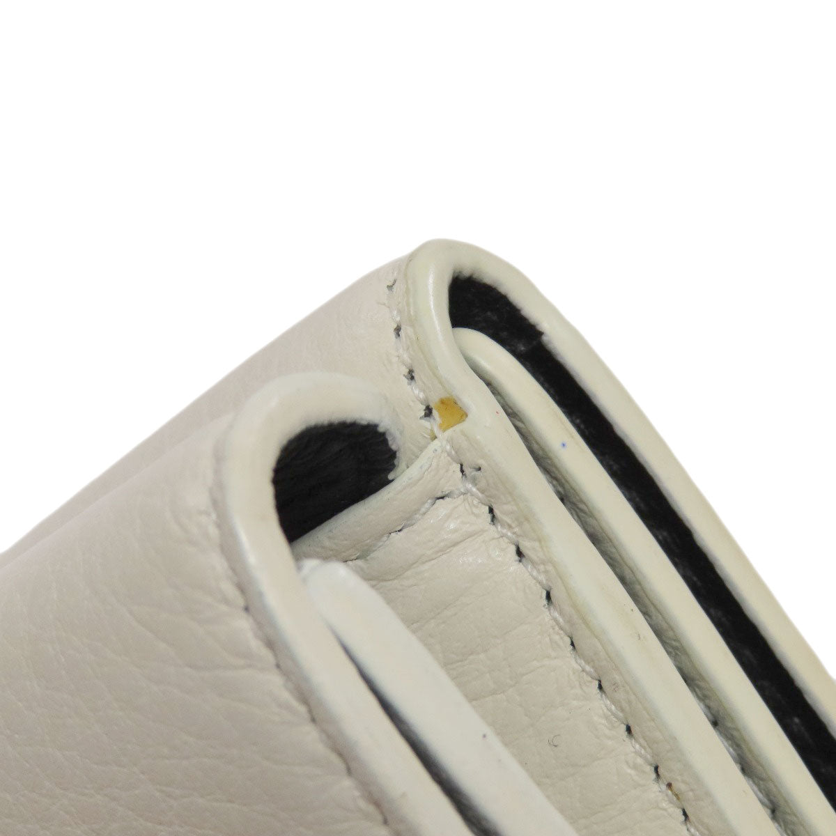 BALENCIAGA 516402 Logo tri-fold wallet Bifold Wallet with Coin Pocket Leather Ladies [Used]