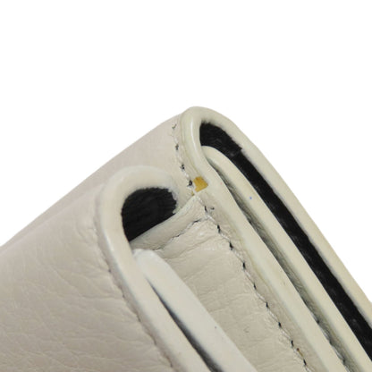BALENCIAGA 516402 Logo tri-fold wallet Bifold Wallet with Coin Pocket Leather Ladies [Used]