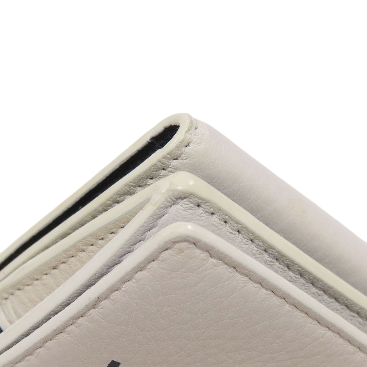 BALENCIAGA 516402 Logo tri-fold wallet Bifold Wallet with Coin Pocket Leather Ladies [Used]