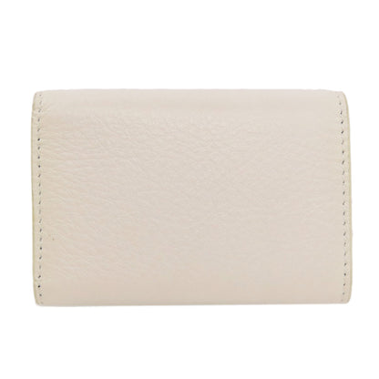 BALENCIAGA 516402 Logo tri-fold wallet Bifold Wallet with Coin Pocket Leather Ladies [Used]