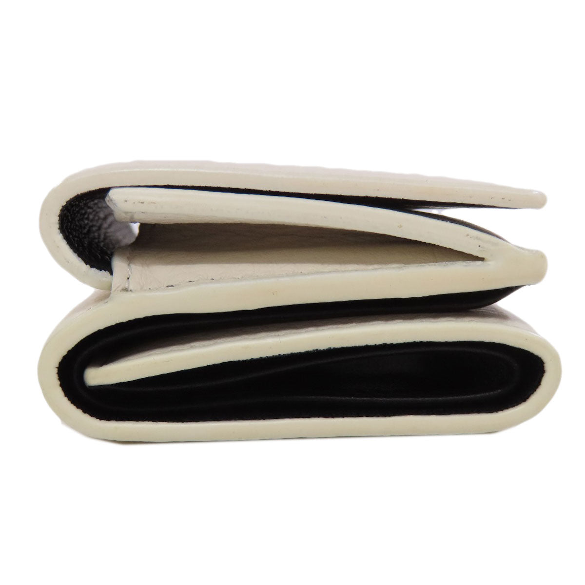 BALENCIAGA 516402 Logo tri-fold wallet Bifold Wallet with Coin Pocket Leather Ladies [Used]