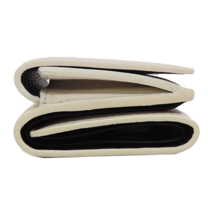 BALENCIAGA 516402 Logo tri-fold wallet Bifold Wallet with Coin Pocket Leather Ladies [Used]