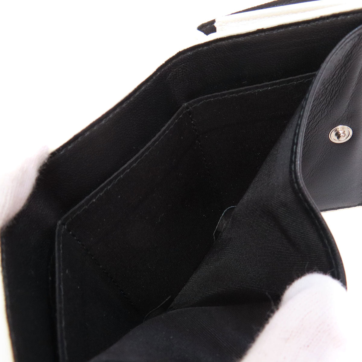 BALENCIAGA 516402 Logo tri-fold wallet Bifold Wallet with Coin Pocket Leather Ladies [Used]