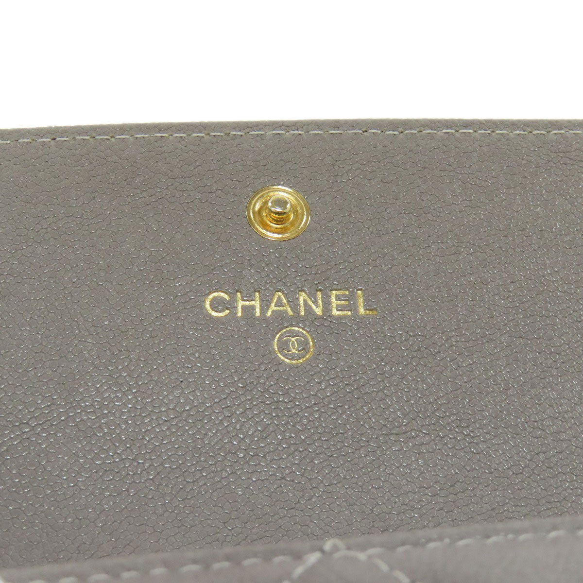 CHANEL   Long wallet (with coin pocket) Boy Chanel GoldHardware Caviar skin Ladies