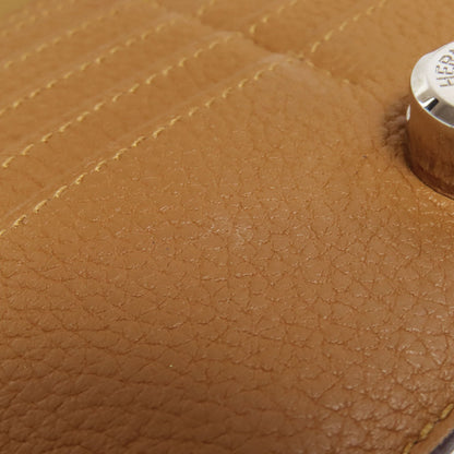 HERMES Dogon Long SilverHardware Long wallet (no coin pocket) Taurillon Clemence Ladies [Used]
