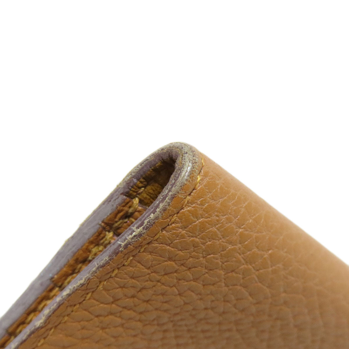 HERMES Dogon Long SilverHardware Long wallet (no coin pocket) Taurillon Clemence Ladies [Used]