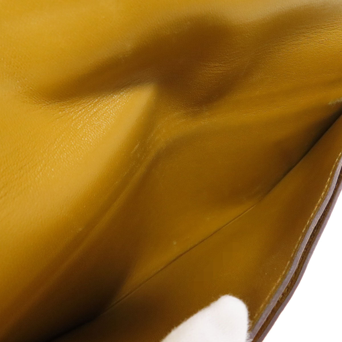 HERMES Dogon Long SilverHardware Long wallet (no coin pocket) Taurillon Clemence Ladies [Used]