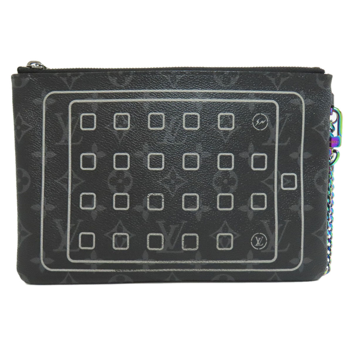 LOUIS VUITTON M64449 Fragment collaboration iPad case Monogram canvas Ladies [Used]