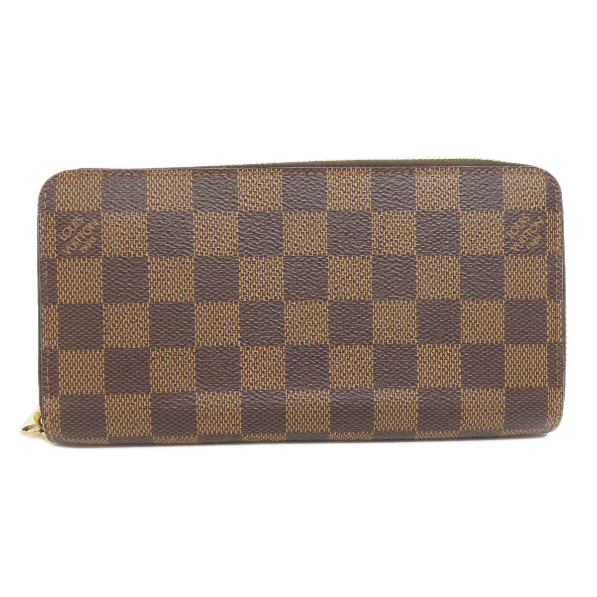 LOUIS VUITTON  N60015 Long wallet (with coin pocket) Zippy wallet old Damier canvas Ladies