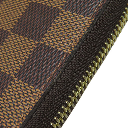 LOUIS VUITTON N60015 Zippy wallet old Long wallet (with coin pocket) Damier canvas Ladies [Used]