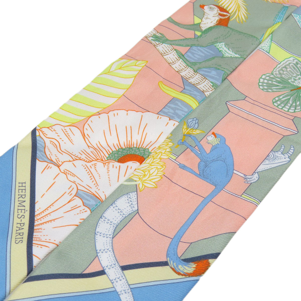 HERMES   Scarf Twilly Silk Ladies