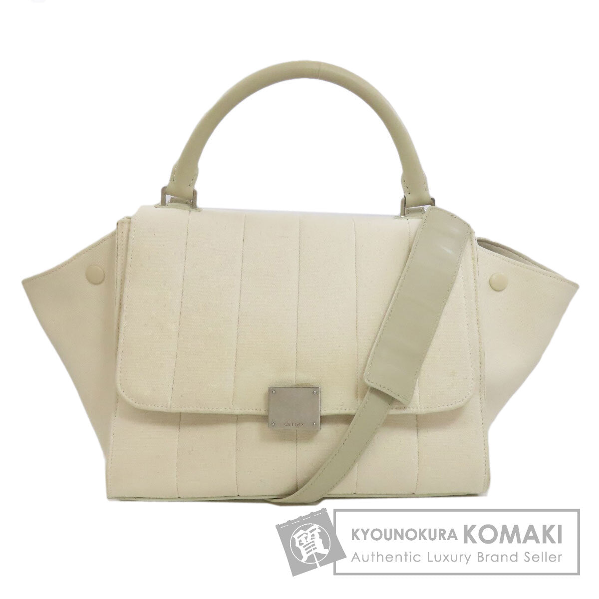 CELINE Trapeze 2WAY Handbag Canvas Ladies [Used]