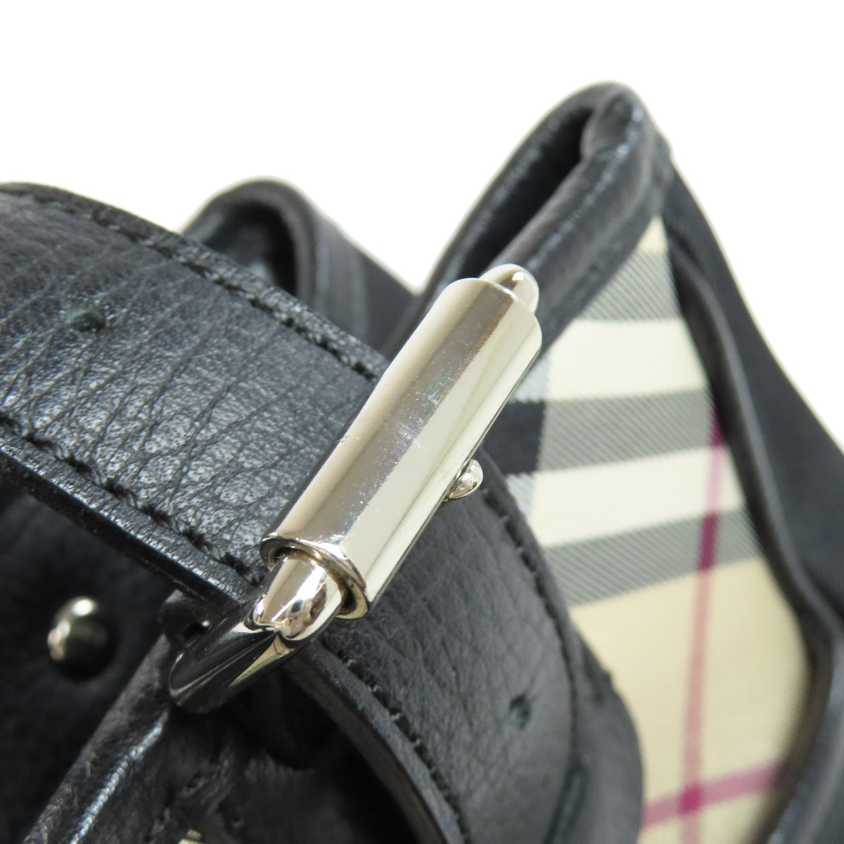 BURBERRY Nova Check Tote Bag Nylon Ladies [Used]