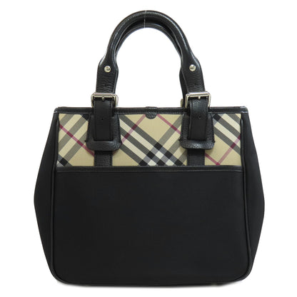BURBERRY Nova Check Tote Bag Nylon Ladies [Used]