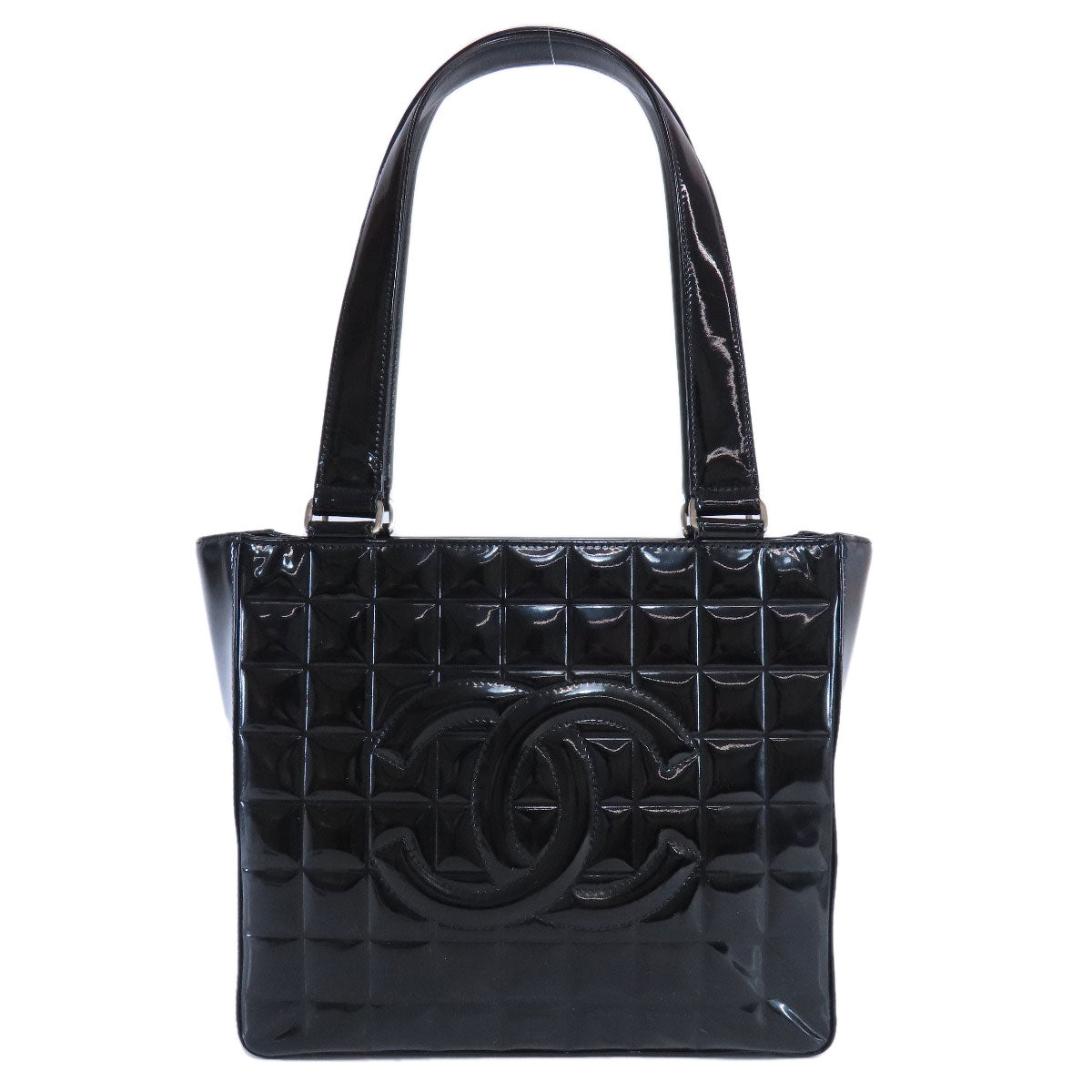 CHANEL   Tote Bag Choco Bar SilverHardware Enamel Ladies