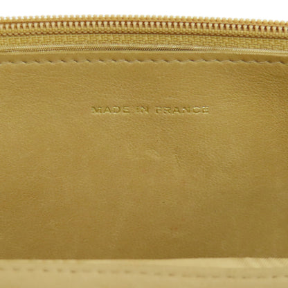 CHANEL   Chain Wallet COCO Mark GoldHardware Long wallet (with coin pocket)  Grained Calfskin Skin Ladies [Used]