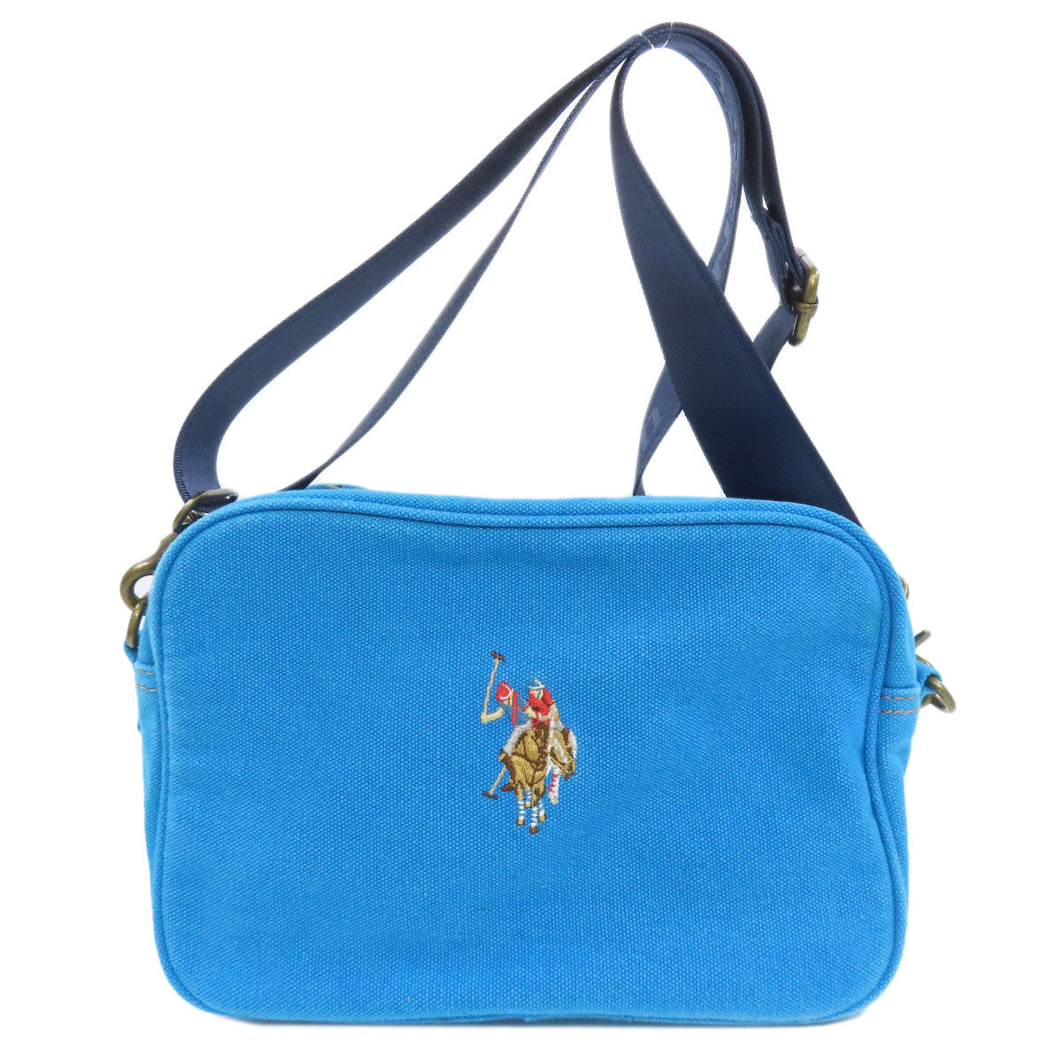 U.S. POLO ASSN. logo Shoulder Bag Canvas Ladies [Used]