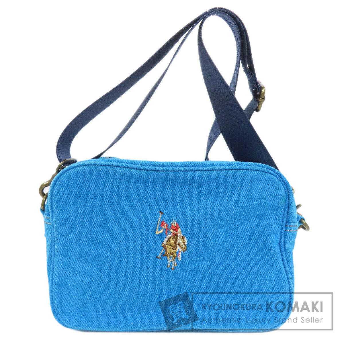 U.S. POLO ASSN. logo Shoulder Bag Canvas Ladies [Used]