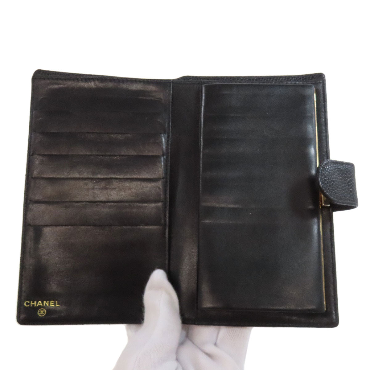 CHANEL COCO Mark Gamaguchi Wallet Long wallet (with coin pocket) Grained Calfskin Skin Ladies [Used]
