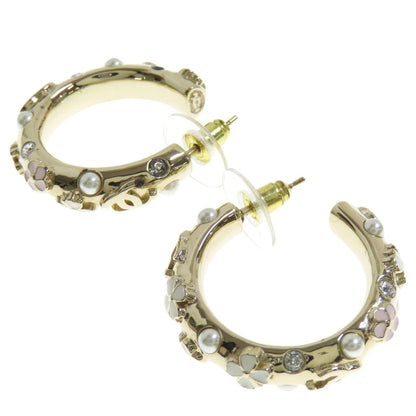 CHANEL   earring Hoop earrings with flower motif Metal Ladies