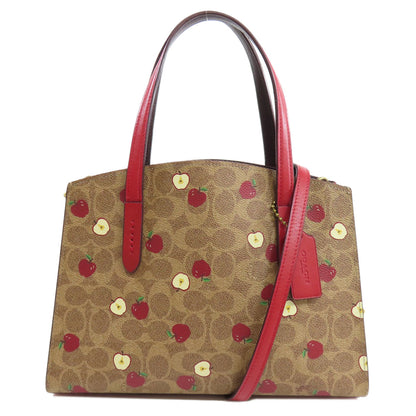 COACH  88251 Handbag Apple pattern signature 2WAY PVC Ladies