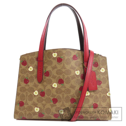 COACH  88251 Handbag Apple pattern signature 2WAY PVC Ladies