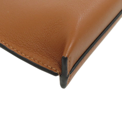 LOEWE T pouch anagram Accessory pouch Calf Ladies [Used]