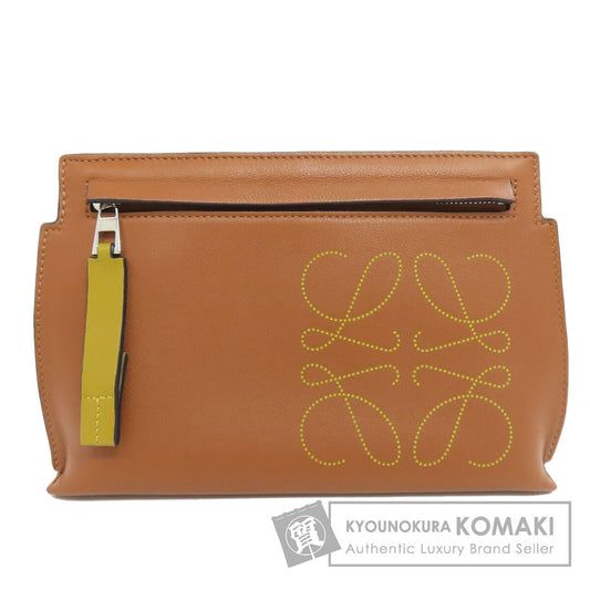 LOEWE T pouch anagram Accessory pouch Calf Ladies [Used]
